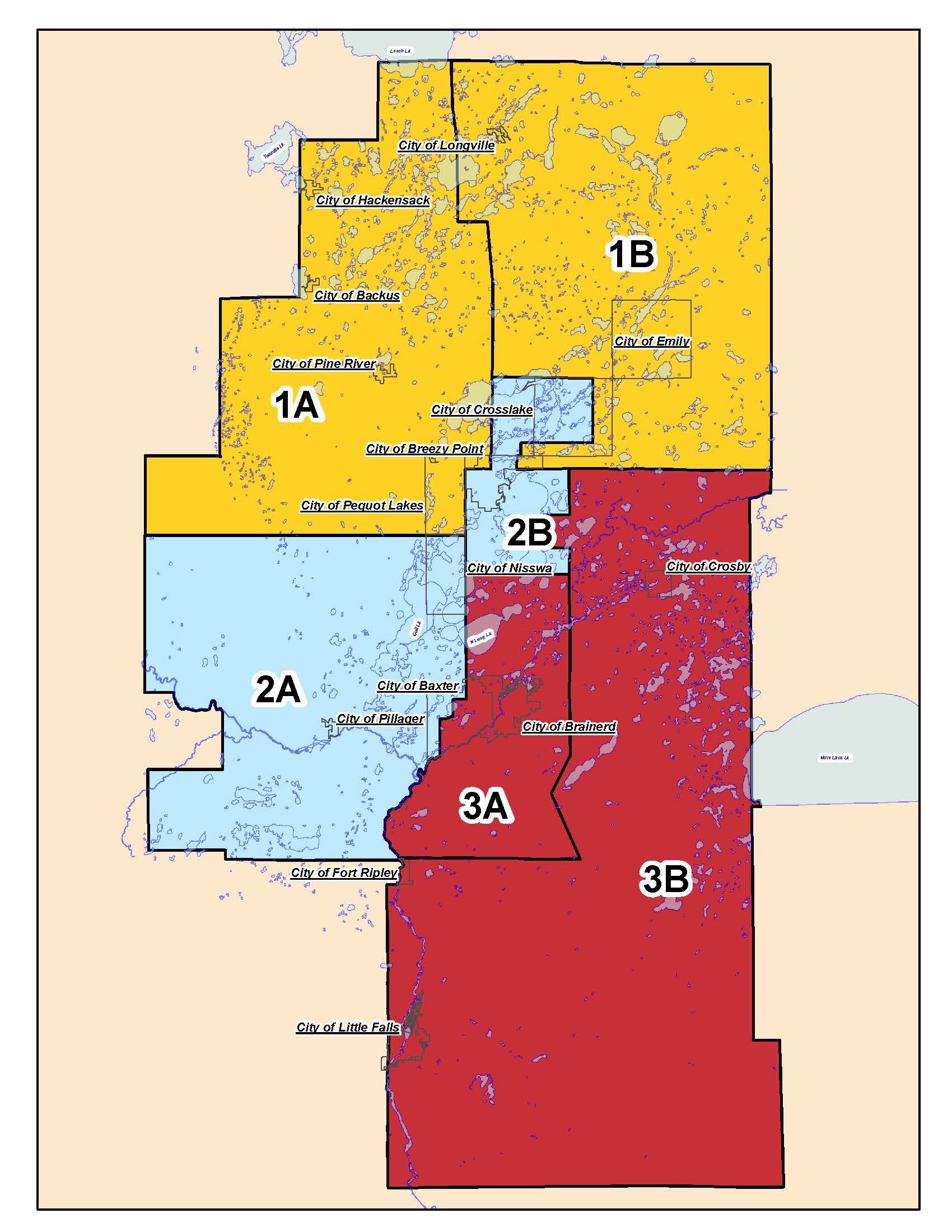 2024 Director Election Crow Wing Power   2020BoardDistrictMap (1) 